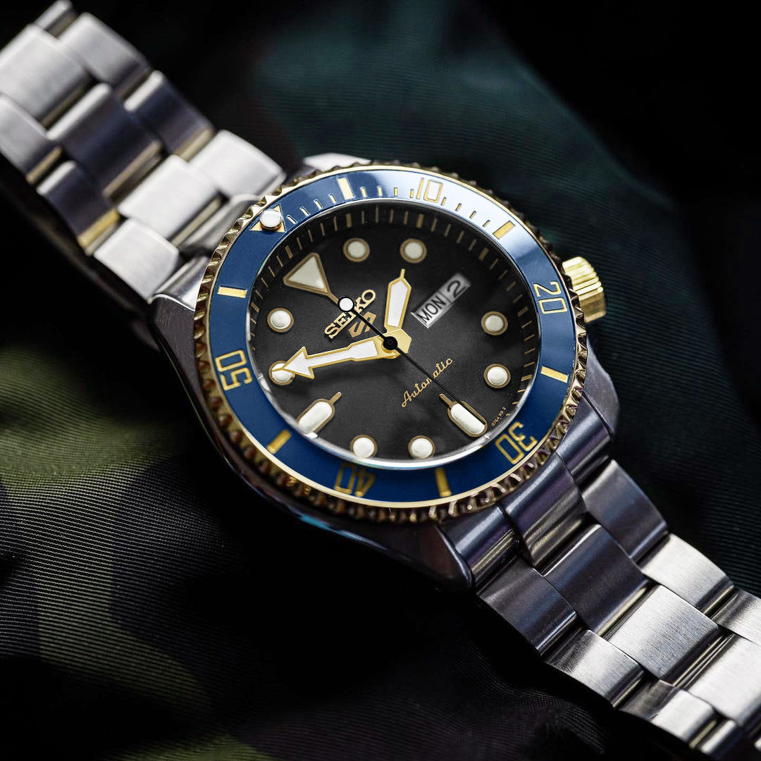 Ceramic Insert - 007 Sub Aegean Blue X Gold