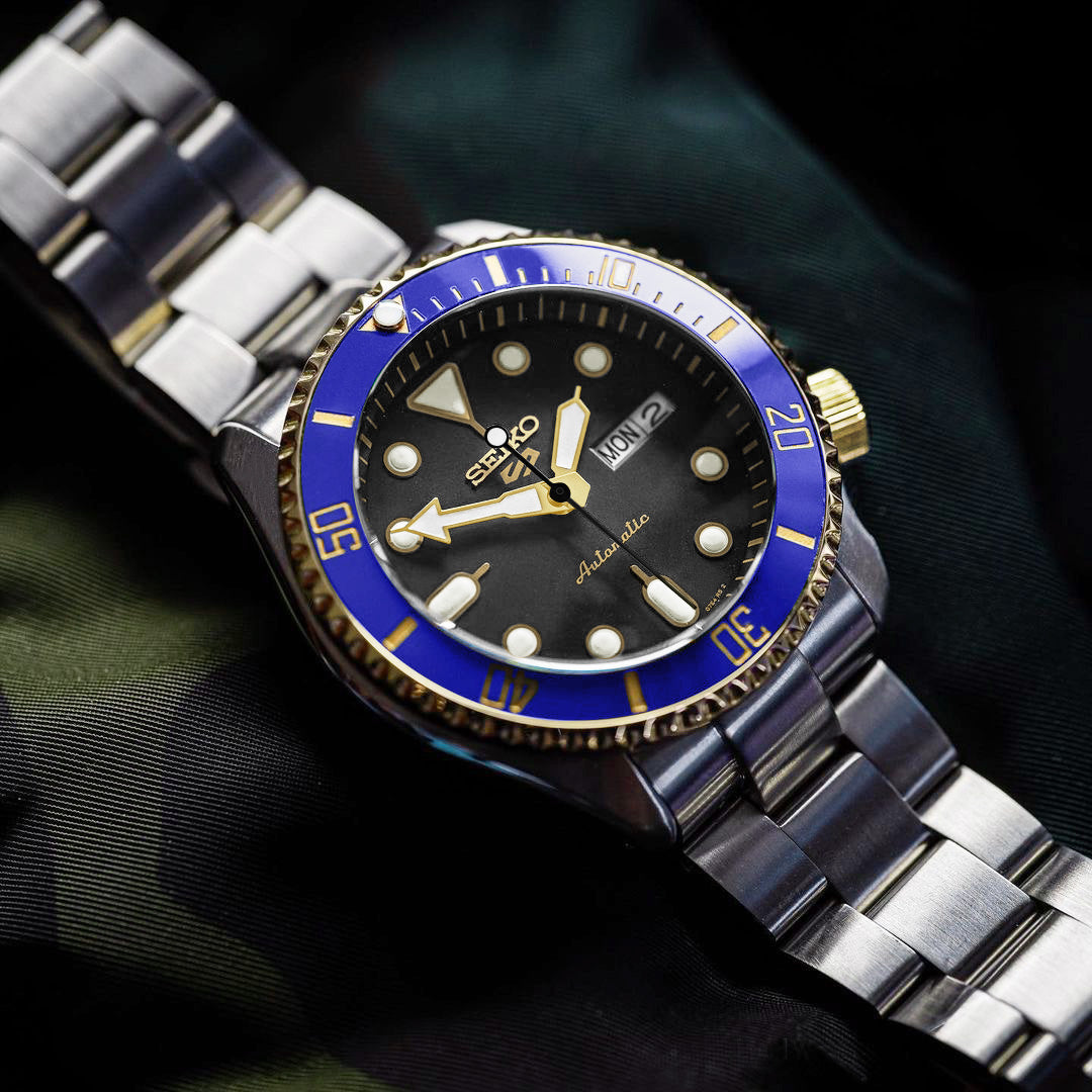 Ceramic Insert - 007 Sub Blue X Gold