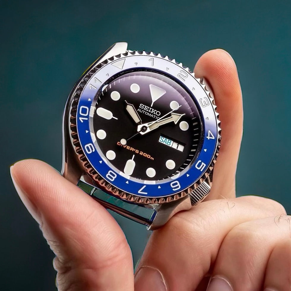 Ceramic Insert - SKX Dual Time Blue