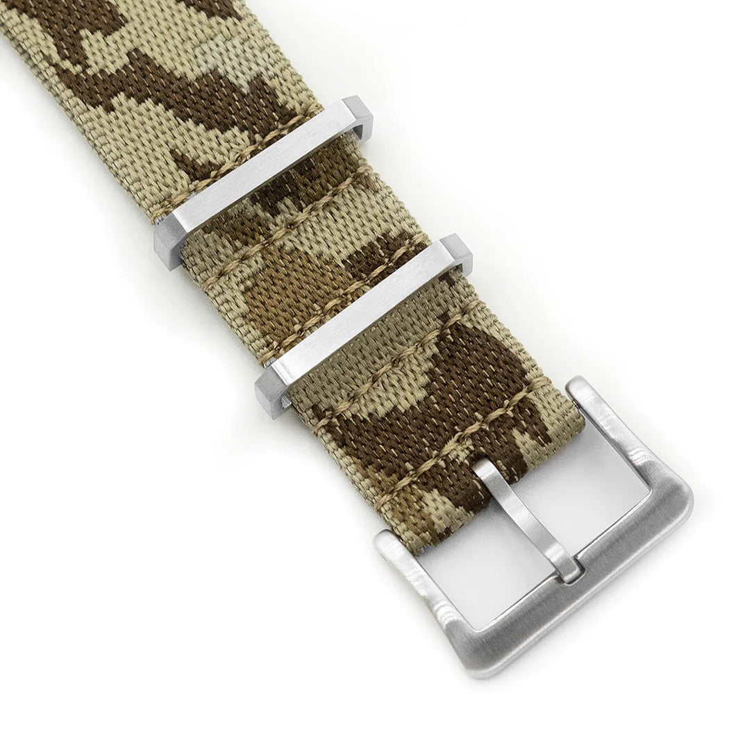 Camo Leather Strap (Dark Khaki) - Monstraps